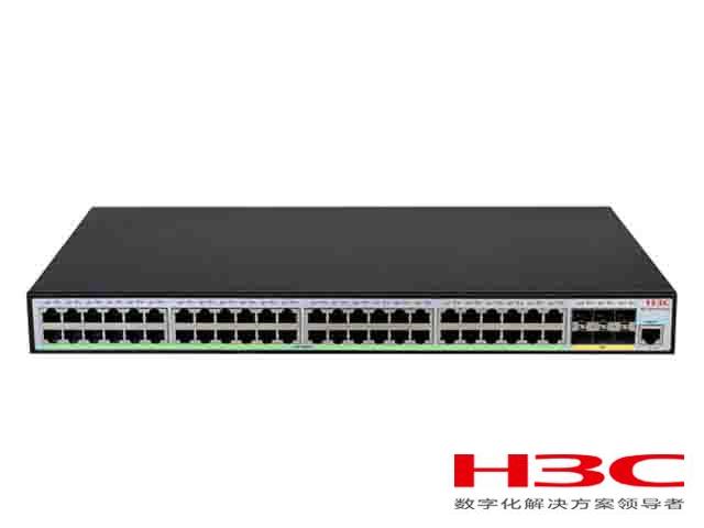 H3C S5500V3-54S-SI交换机  LS-5500V3-54S-SI(L3以太网交换机主机,支持48个10/100/1000BASE-T电口,支持6个1G/10G BASE-X SFP Plus端口,支持AC)